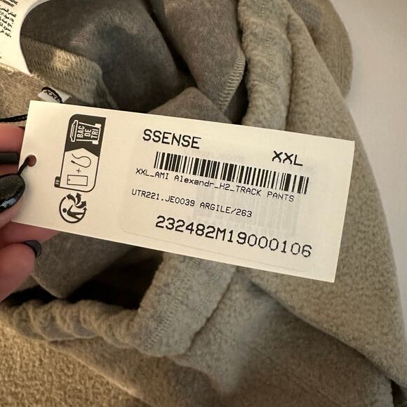 NEW Ami Paris Men's Argile Drawstring Waistband Trackpants Joggers Size XXL - Picture 7 of 16